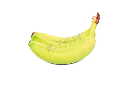 青香蕉摄影照片_三只青香蕉