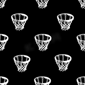篮球篮图案无缝图案