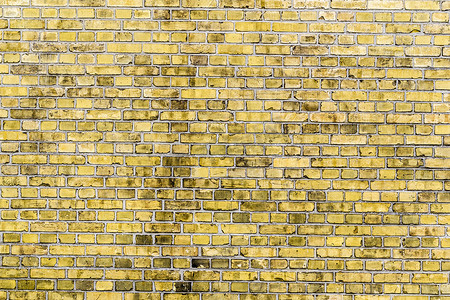 复古黄砖墙背景。
