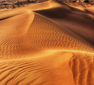 撒哈拉沙漠风景秀丽的沙丘