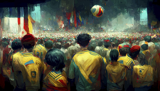 足球世界杯背景摄影照片_2022 年卡塔尔足球世界杯插图