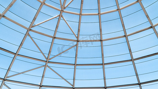 凤凰线条摄影照片_梯形背景建筑、圆顶结构中的水平和垂直线