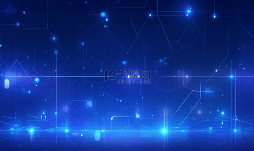 科技元素的背景图片_蓝色的科技元素背景