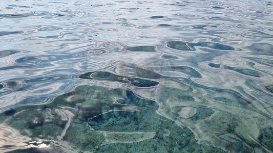 海面波纹背景摄影照片_波纹水和海面。