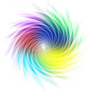 彩色图像摄影照片_形成螺旋的多彩多姿的曲线