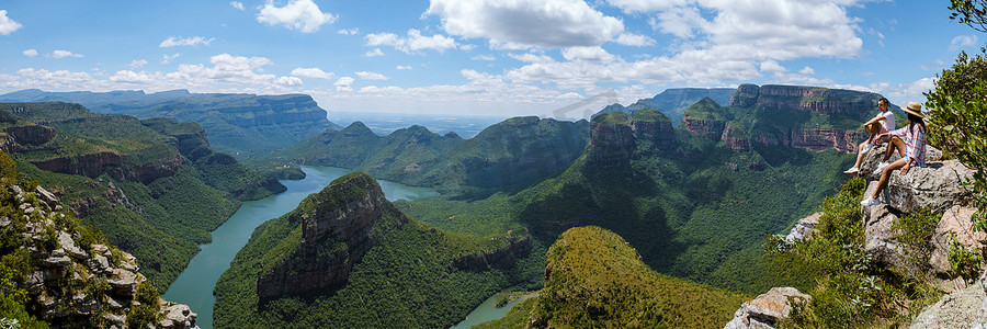 南非全景路线，布莱德河峡谷与三个 rondavels 南非全景路线