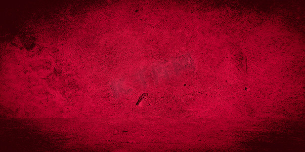 渐变红色纹理摄影照片_旧墙纹理水泥黑红色背景抽象深色设计浅色白色渐变背景。