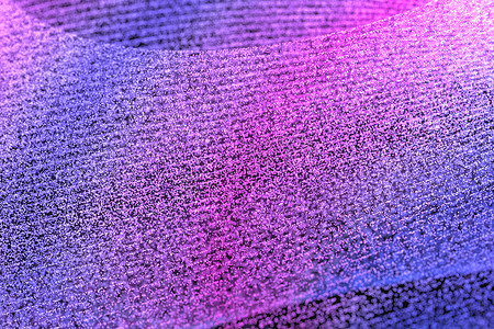 紫色霓虹灯粒子，深色背景，3D 渲染。