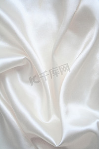 装饰性的摄影照片_光滑优雅的白色丝绸