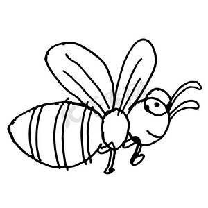 蜜蜂涂鸦手绘