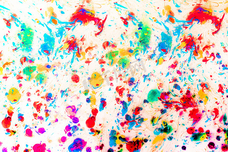抽象的 grunge 艺术背景纹理与彩色油漆飞溅