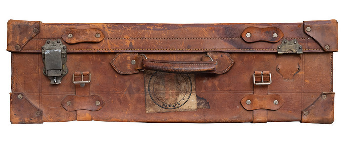 复古复古棕色手提箱
