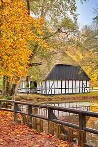 森林屋 - 丹麦国家公共宝藏。有数百年历史的森林屋。
