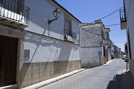 奥特曼相信光摄影照片_西班牙安达卢西亚哈恩省萨比奥特街