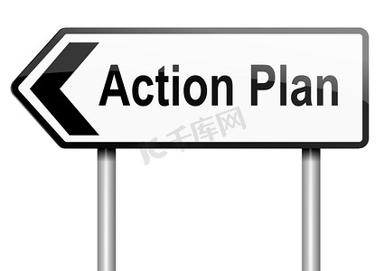 行动计划摄影照片_行动计划的概念。