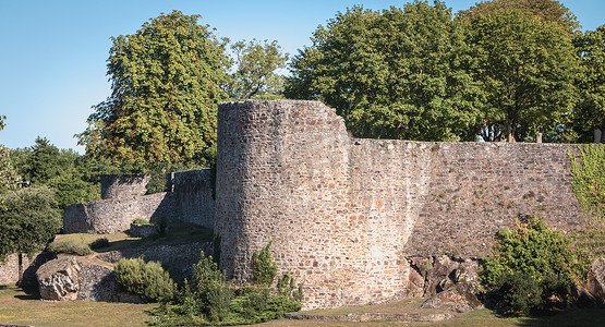 法国蒙太古中世纪城堡的建筑细节