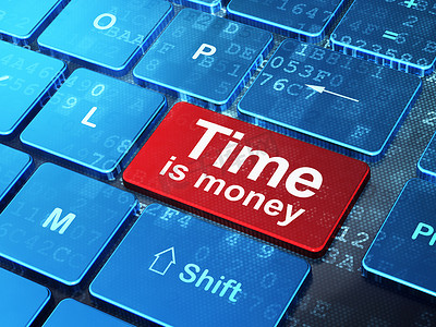 时间轴概念：时间就是电脑键盘背景上的金钱