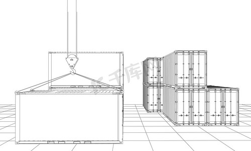 货物集装箱。