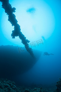 沉船残骸水下潜水苏丹红海