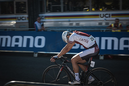 赞助商摄影照片_UCI 哈罗盖特 2019 年自行车赛事