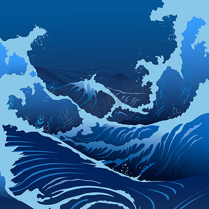日式蓝波
