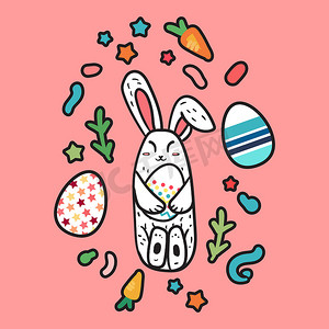 复活节快乐兔子