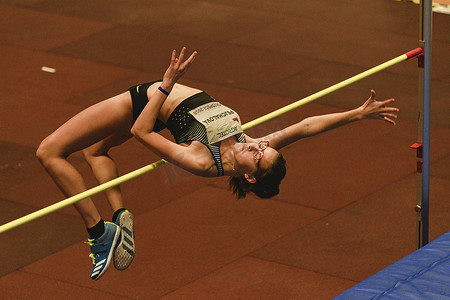 2018年1月27日，捷克选手佩查洛娃·拉达 (Pejchalova Lada) 在捷克胡斯托佩切举行的第十九届室内跳高锦标赛上完成跳高比赛