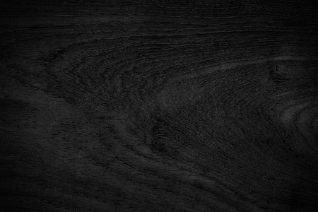 木材黑色背景纹理。