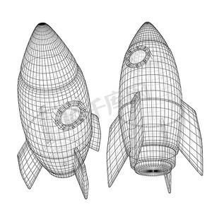 空间图标太空摄影照片_太空火箭的设计。