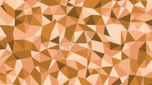 设计中使用的许多三角形背景的抽象棕色低层