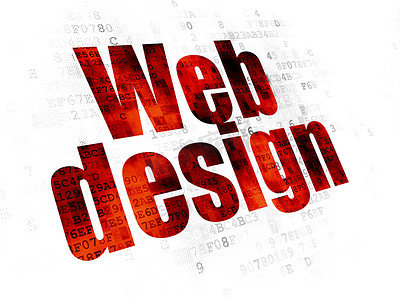 网页设计理念：数字背景网页设计