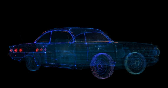 粒子智能车3D全息图