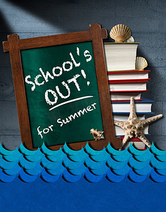 学校放暑假了 - 海浪