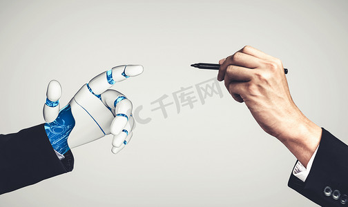 AI 机器人机器人或机器人的未来人工智能和机器学习
