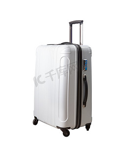 旅行箱背景摄影照片_旅行箱，行李隔离白色背景
