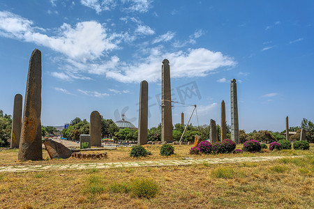 埃塞俄比亚阿克苏姆市的古代方尖碑