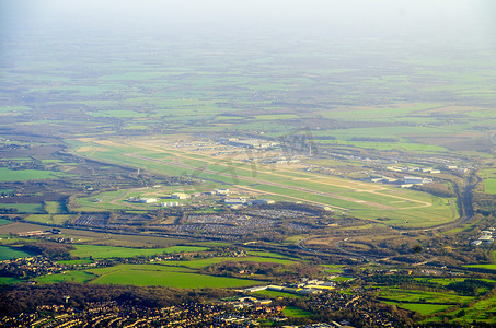 伦敦国际斯坦斯特德机场鸟瞰图