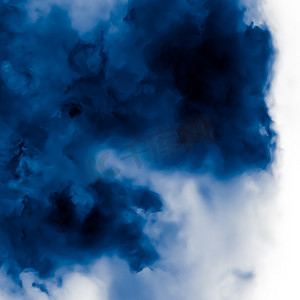 简约蓝色多云背景作为抽象背景，最小值