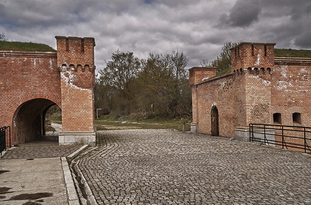 普鲁士堡垒的防御工事废墟