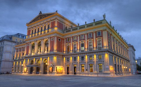 维也纳音乐协会大厅，维也纳，奥地利，HDR