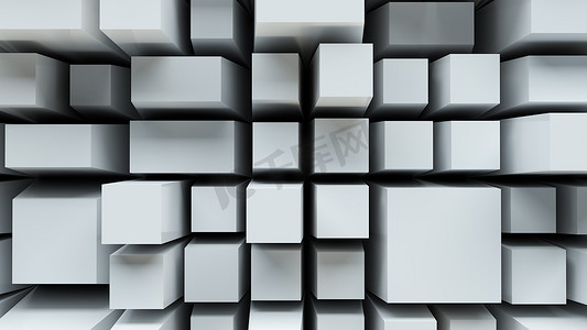 立方体的抽象墙