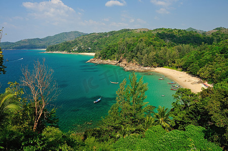 泰国普吉岛观点鸟瞰图