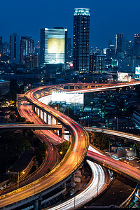 曼谷高速公路俯视图