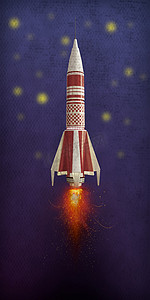 空间图标太空摄影照片_太空火箭