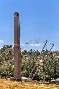 埃塞俄比亚阿克苏姆市的古代方尖碑
