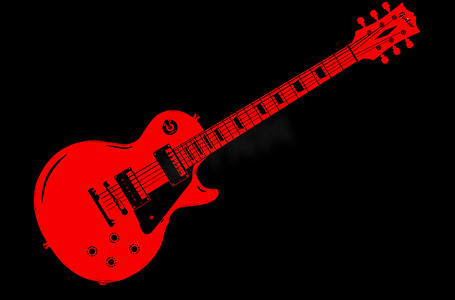 黑色的红色吉他
