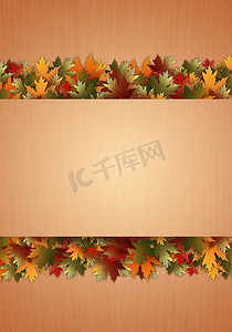 感恩秋天摄影照片_秋天的背景与树叶