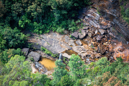 温特沃斯摄影照片_澳大利亚蓝山瀑布
