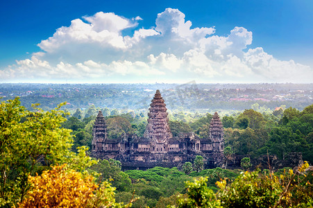 吴哥窟寺庙，暹粒，柬埔寨。