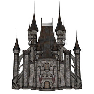 城堡 - 3D 渲染